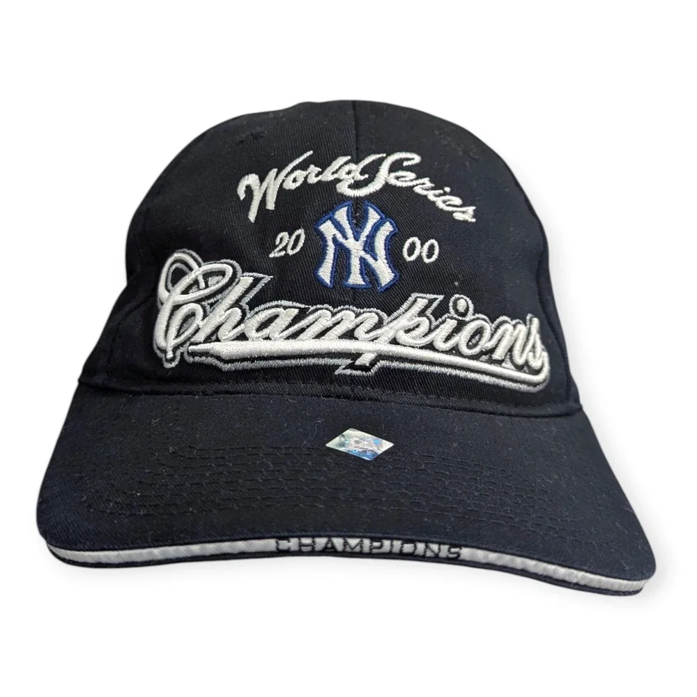 Vintage New York Yankees 2000‎ World Series Champions Hat Drew Pearson Navy Blue